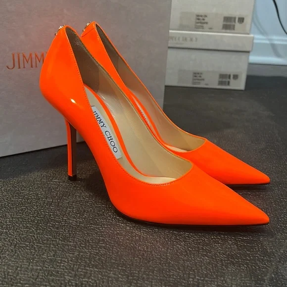 Jimmy Choo | Shoes | Jimmy Choo Love 0 Neon Orange Pumps Heels 